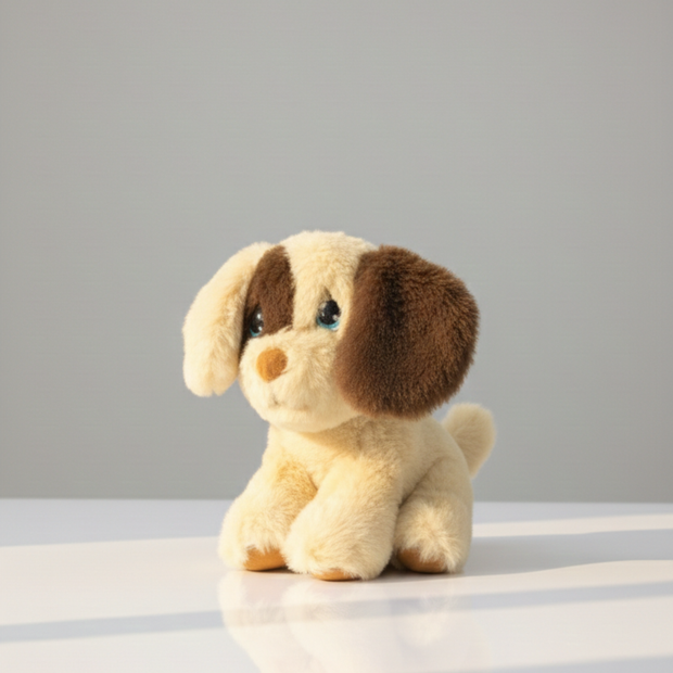 Claptales  Bitsy Blues Brown Puppy Soft Toy (20cm) | Mini Plush Gift