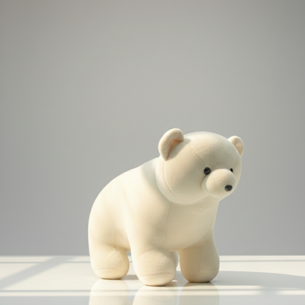 Claptales Premium White Polar Bear Soft Toy (28cm) | Soft Plush Stuffed Animal