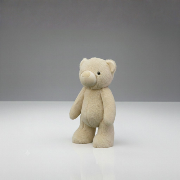 Claptales  Beige Standing Bear Soft Toy (35 cm) | Plush Teddy for Kids