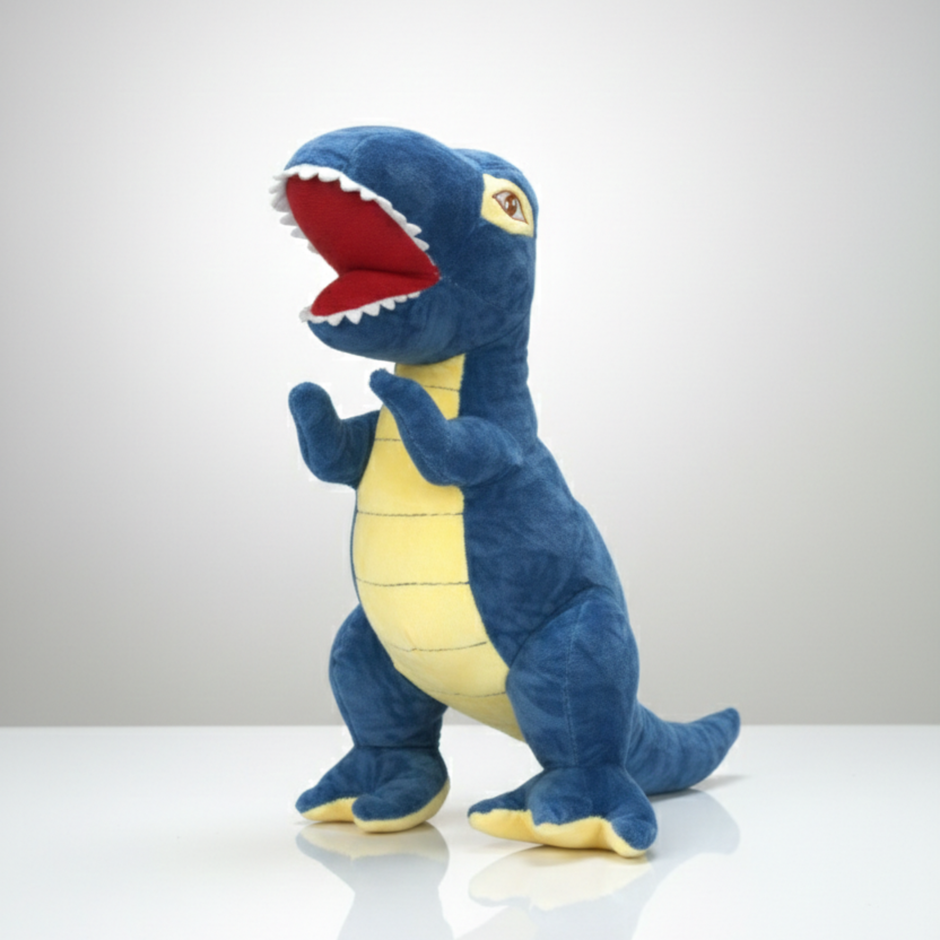 Claptales  Blue Dinosaur Soft Toy (10 Inch) | Cute Dino Plush for Kids