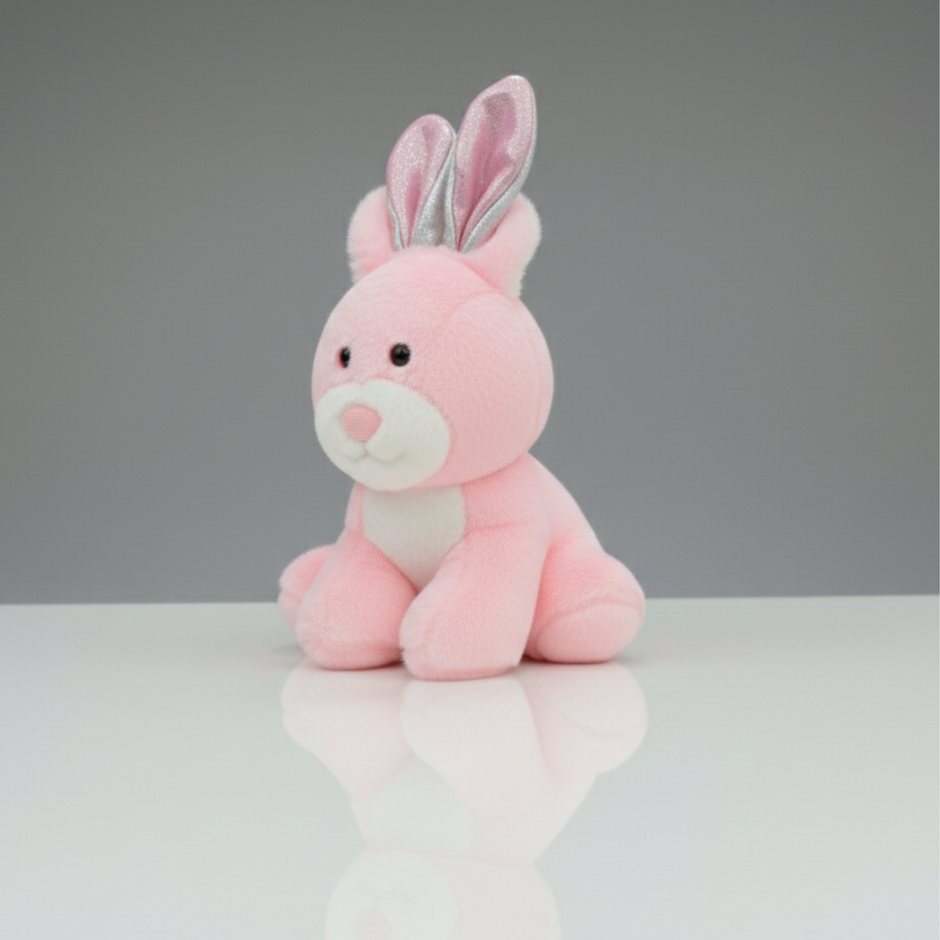 Claptales Glitter Joy Beige Soft Toy (22 cm) | Cute Plush Companion