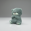 Claptales  Breathing Teddy Bear Soft Toy (25cm) | Grey Soothing Plush