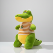 Claptales Green Crocodile Plush Toy â€“ Soft Stuffed Animal for Kids | Cute Hanging Plush for Babies & Toddlers