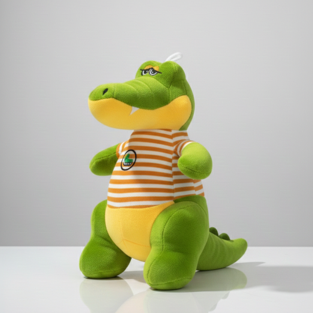 Claptales Green Crocodile Plush Toy â€“ Soft Stuffed Animal for Kids | Cute Hanging Plush for Babies & Toddlers