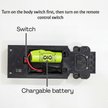 2.4GHz remote control for DIY RC car smooth remote control with chargable battery