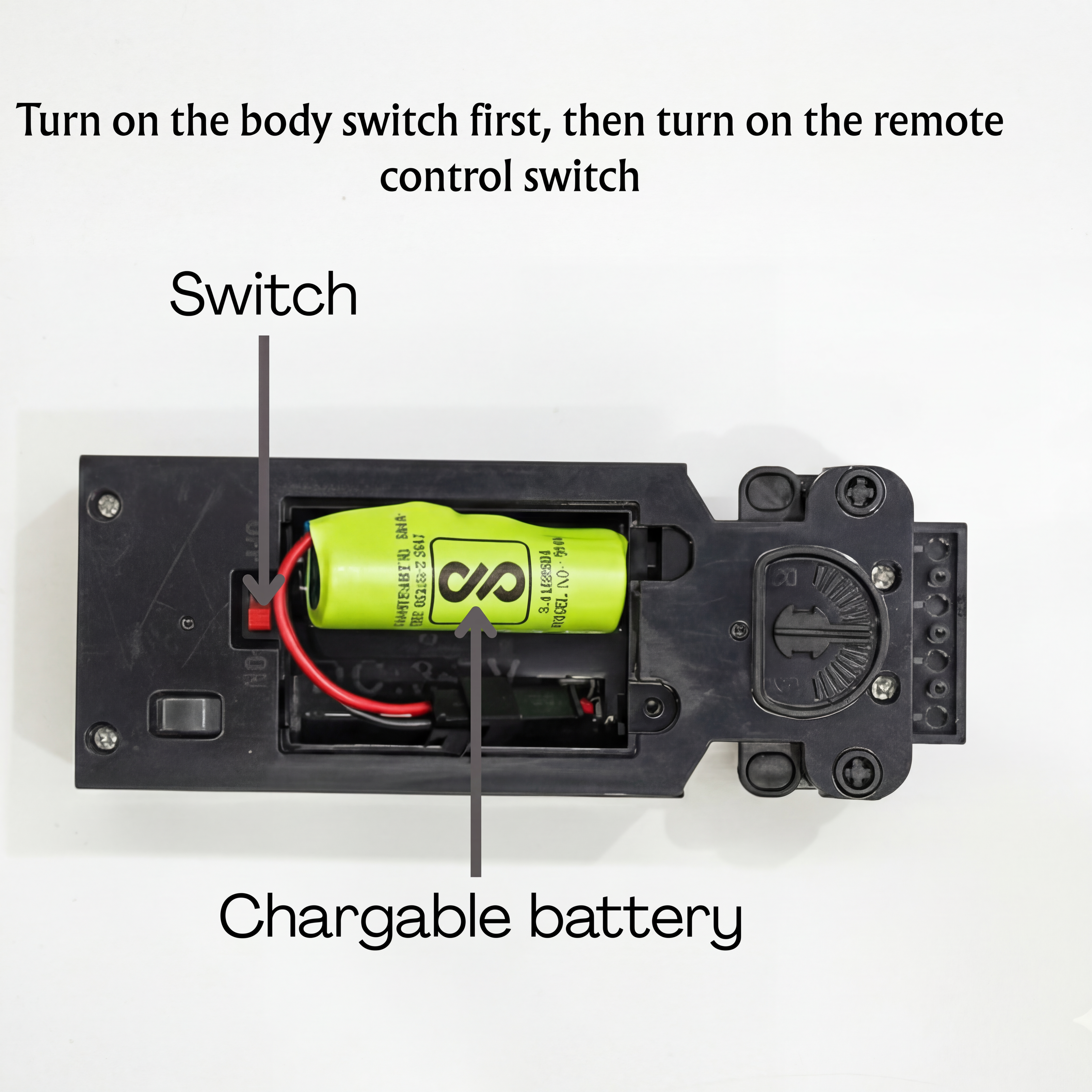 2.4GHz remote control for DIY RC car smooth remote control with chargable battery