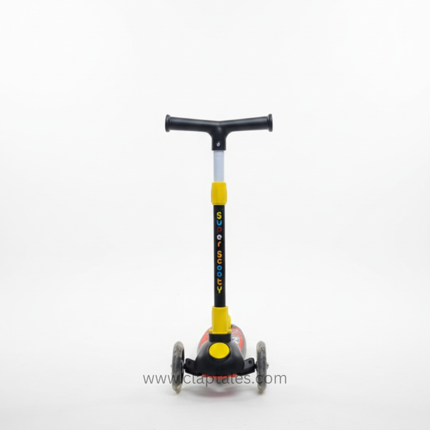 Adjustable 3-Wheel Kids Kick Scooter | Lean-to-Steer | LED Wheels | For Boys & Girls (3+ Years) CLAPTALES