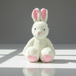 Claptales White Bunny Rabbit Soft Toy (44cm) | Fluffy Long Ear Plush