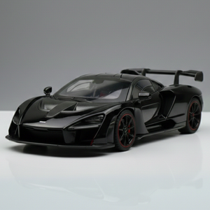 Claptales Die-Cast Sports Car with Opening Doors White & Black | 1:24 Scale Alloy Toy Car for Kids & Collectors