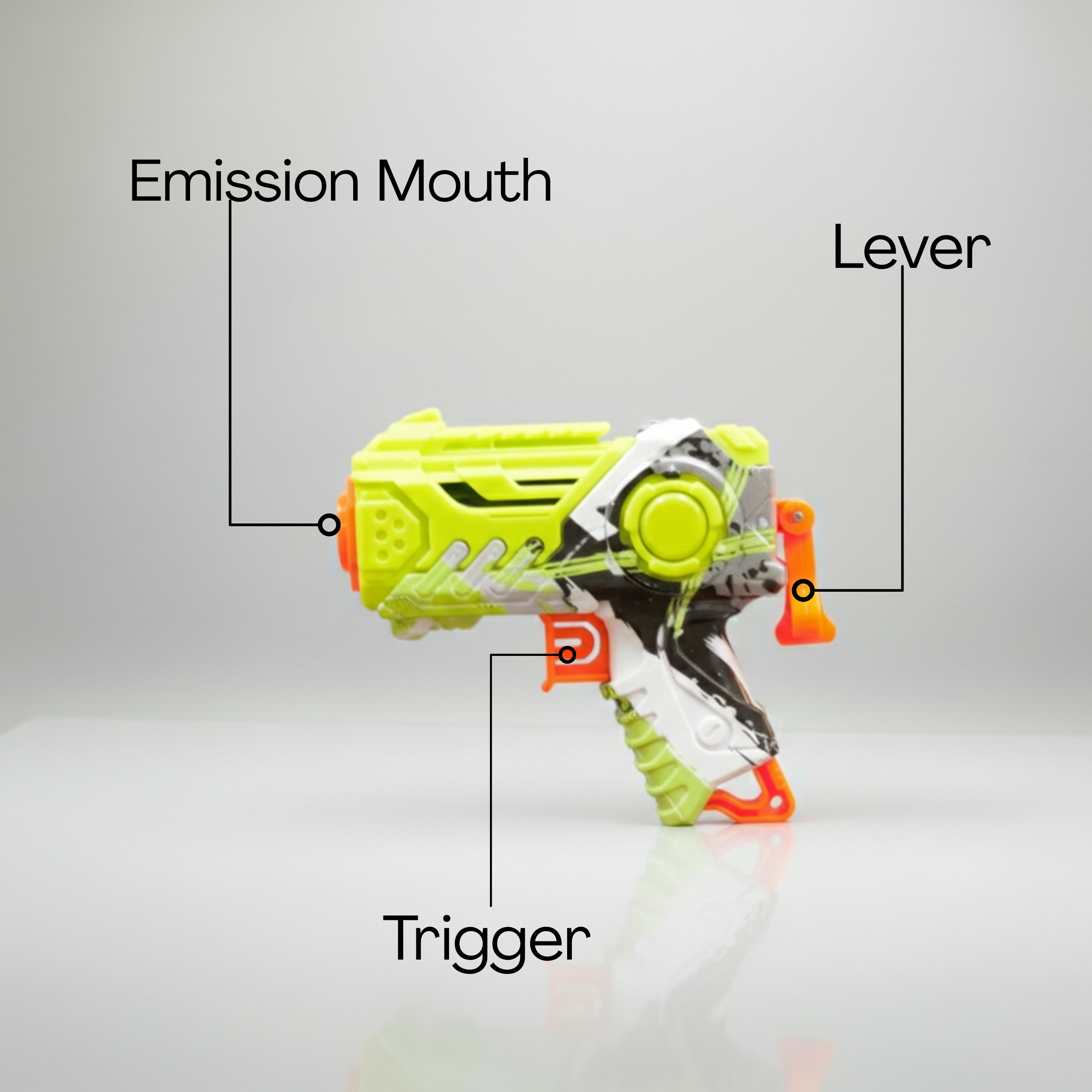 Claptales Soft Bullet Toy Gun for Kids | Compact Mini Design | 9 Foam Bullets | 13 cm Shooting Toy (6+ Years)