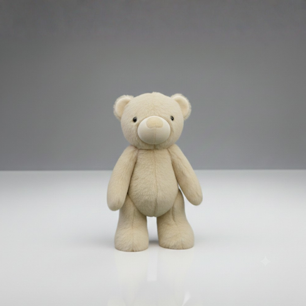 Claptales  Beige Standing Bear Soft Toy (35 cm) | Plush Teddy for Kids