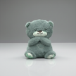 Claptales  Breathing Teddy Bear Soft Toy (25cm) | Grey Soothing Plush