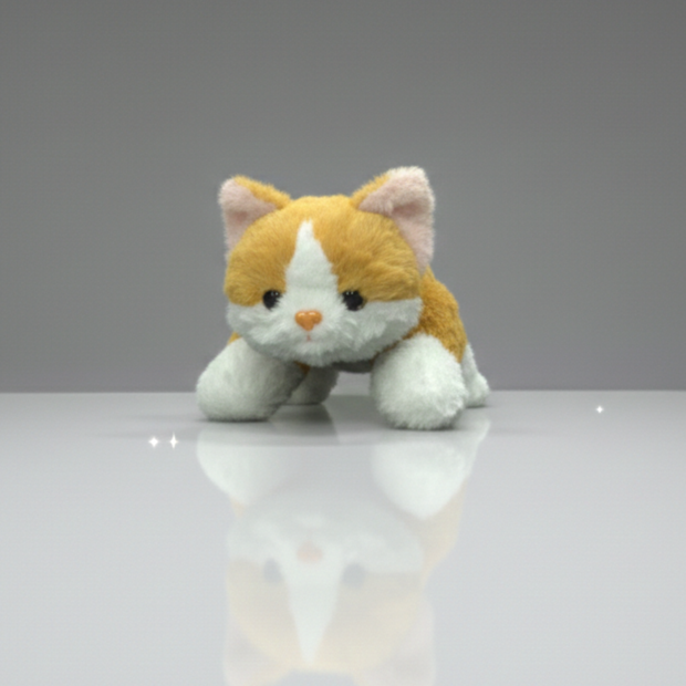 Claptales Cute Yellow Cat Soft Toy (25cm) | Adorable Kitten Plushie