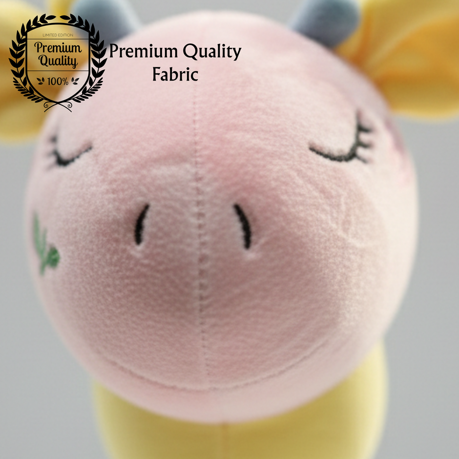 Claptales Cute Giraffe Plush Toy for Kids | Cartoon Pastel Giraffe Soft Toy