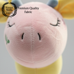 Claptales Cute Giraffe Plush Toy for Kids | Cartoon Pastel Giraffe Soft Toy