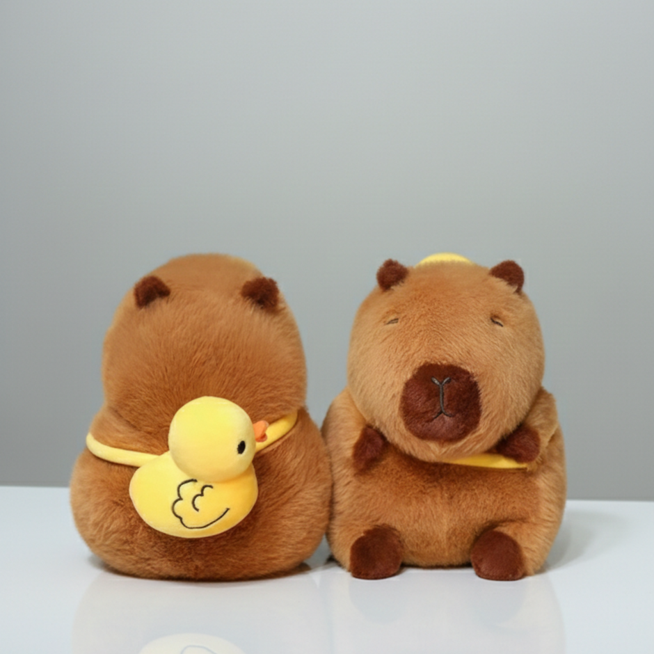 Claptales  Brown Capybara Soft Toy (8 Inch) | Viral Cute Animal Plush