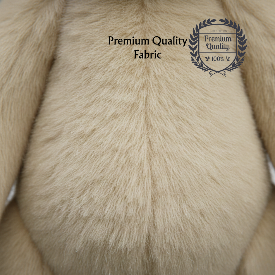 Claptales  Beige Standing Bear Soft Toy (35 cm) | Plush Teddy for Kids