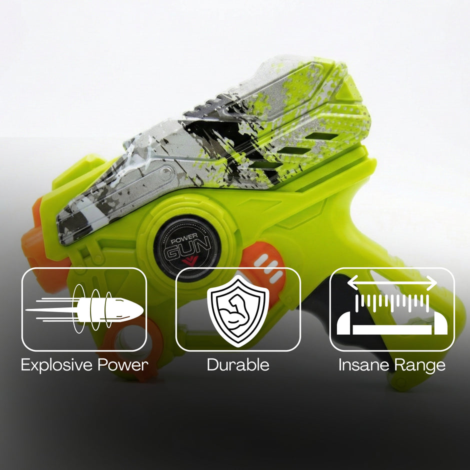 Sleek 13 cm soft bullet pistol model 218 safe foam dart blaster for kids.