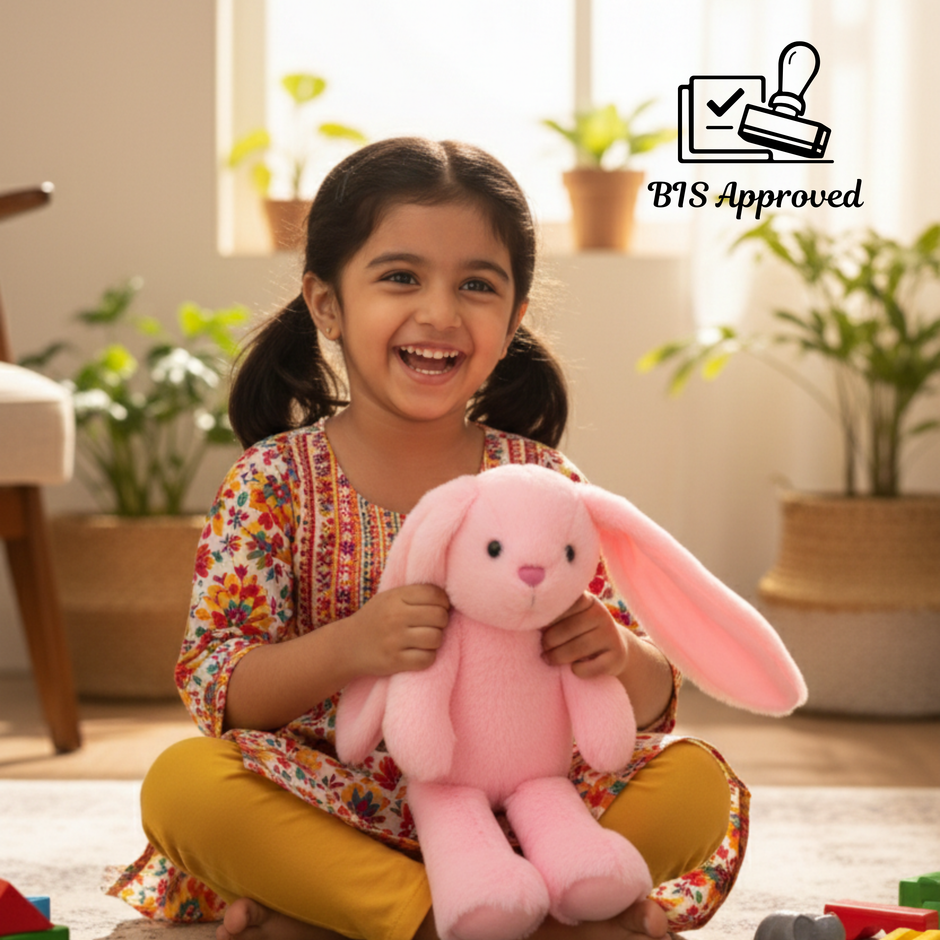 Claptales Large Pink Flappy Bunny Soft Toy (50cm) | Giant Plush Rabbit