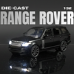 Claptales Land Rover SUV Die-Cast Model Car Black 1:32 Scale Alloy Collectible
