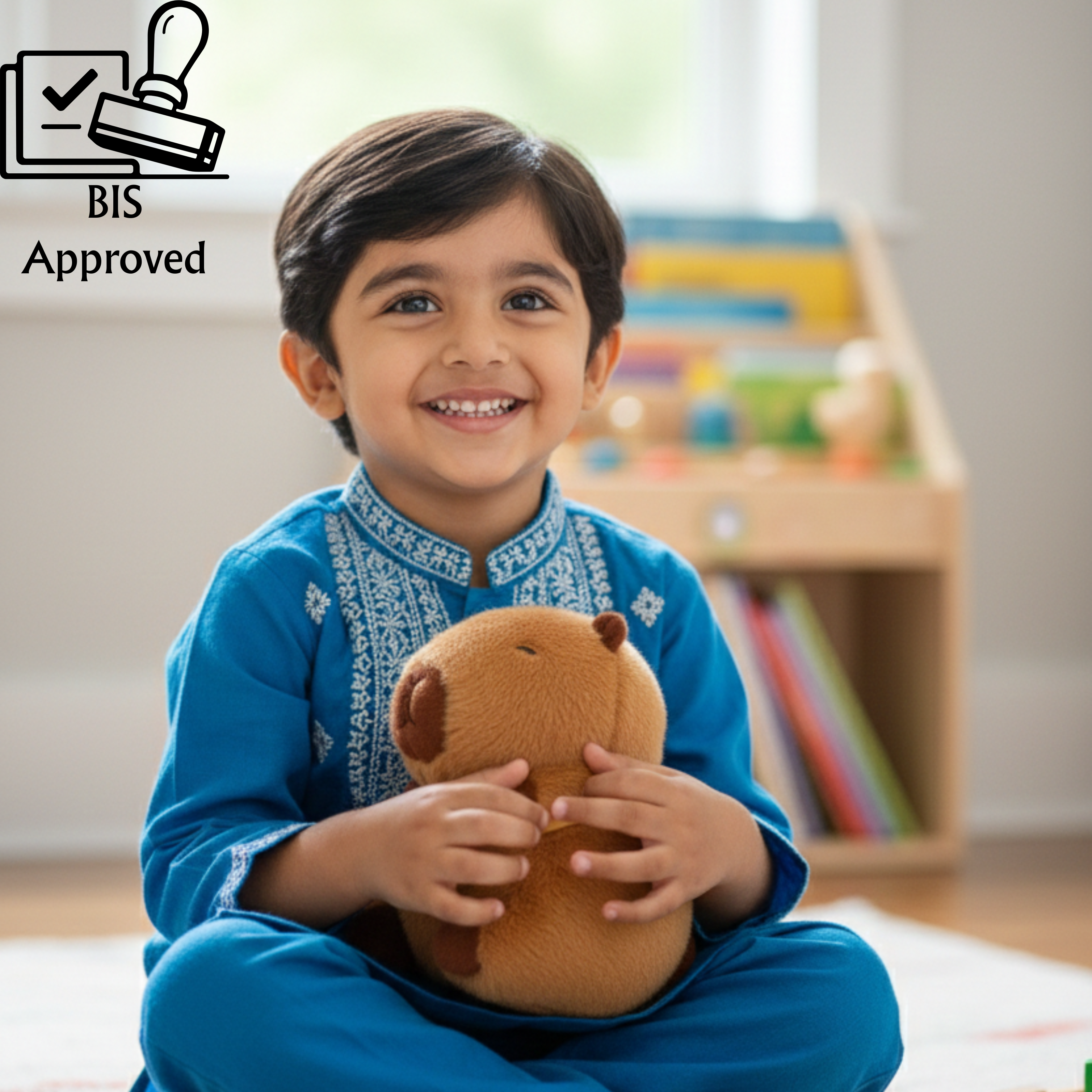 Claptales  Brown Capybara Soft Toy (8 Inch) | Viral Cute Animal Plush