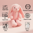 Claptales Large Pink Flappy Bunny Soft Toy (50cm) | Giant Plush Rabbit