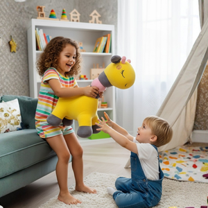 Soft Plush Giraffe Toy – Cute Yellow Stuffed Animal for Kids