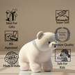 Claptales Premium White Polar Bear Soft Toy (28cm) | Soft Plush Stuffed Animal