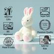 Claptales White Bunny Rabbit Soft Toy (44cm) | Fluffy Long Ear Plush