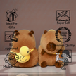 Claptales  Brown Capybara Soft Toy (8 Inch) | Viral Cute Animal Plush