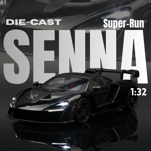 Claptales Die-Cast Sports Car with Opening Doors White & Black | 1:24 Scale Alloy Toy Car for Kids & Collectors