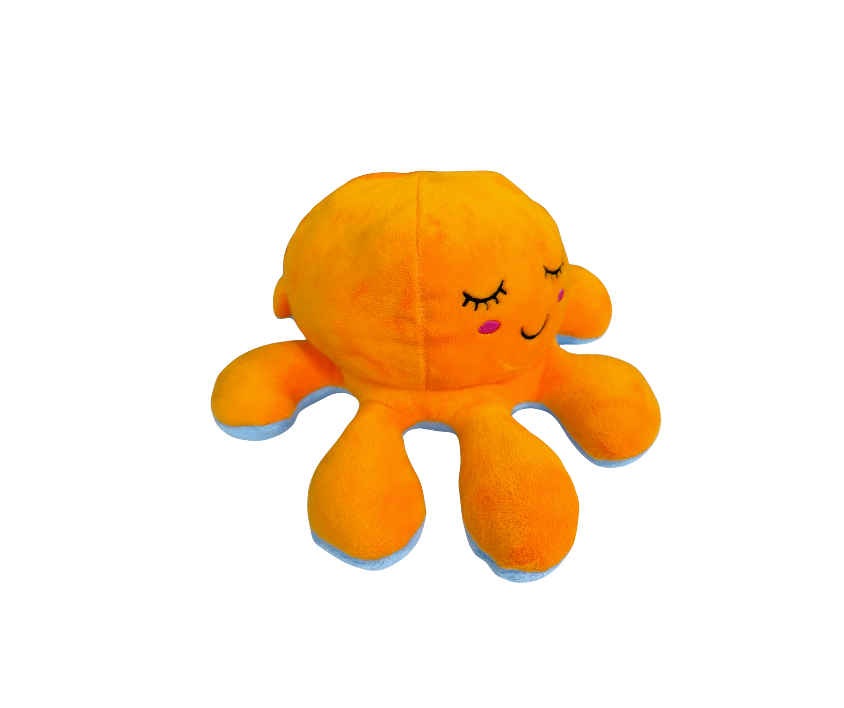 Reversible Octopus Plush Toy – Double-Sided Mood Soft Toy (Happy & Relaxed Faces)