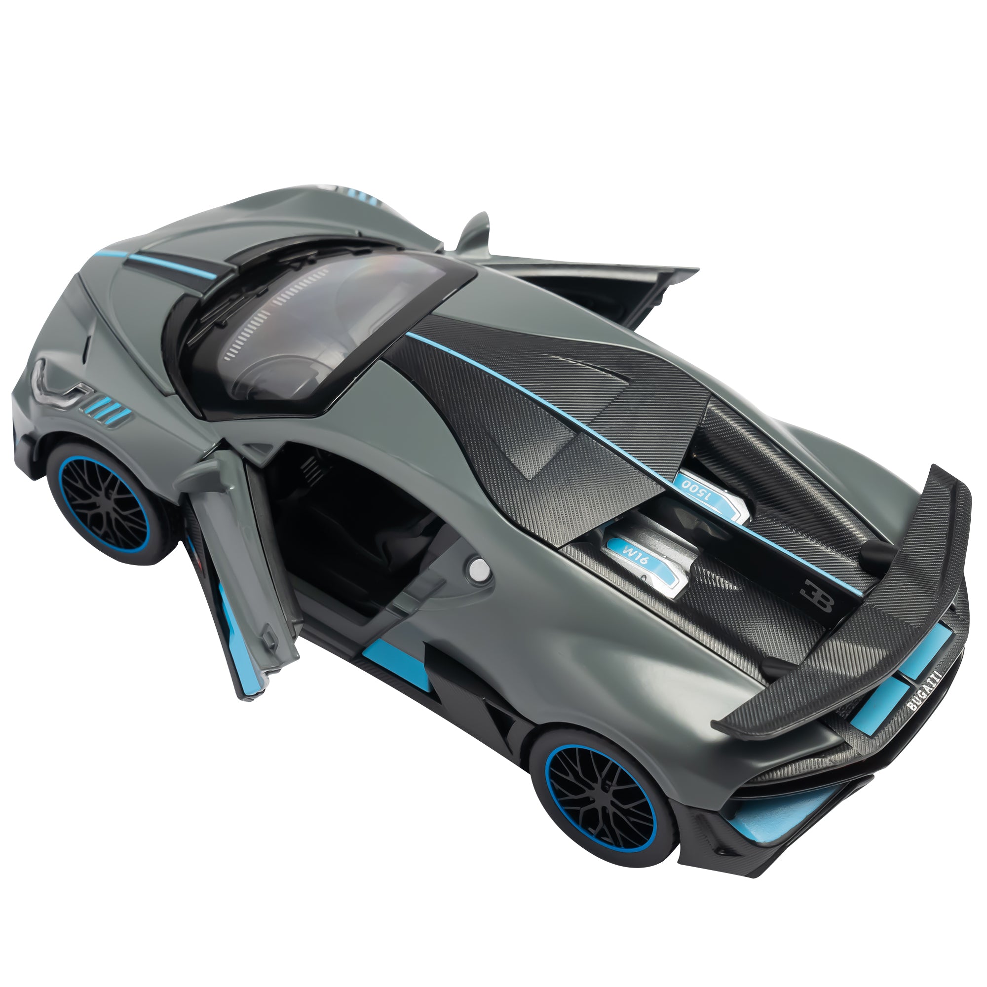 Claptales Die-Cast Sports Car – Grey (1:32 Scale)