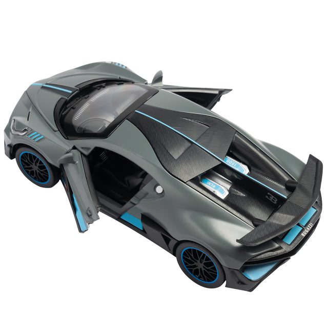 Claptales Die-Cast Sports Car – Grey (1:32 Scale)