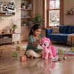 Child playing with a pink toy in a living room, with 'BIS Approved' logo in the corner.