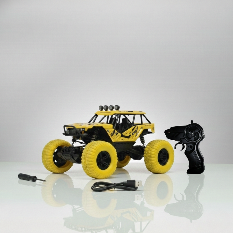 ClapTales high speed RC drift car toy for kids with remote control racing design yellow