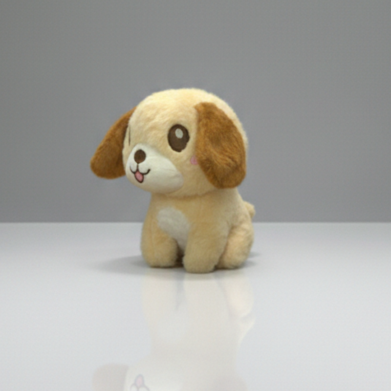 9 inch brown puppy soft toy plush dog with floppy ears for kids and toddlers