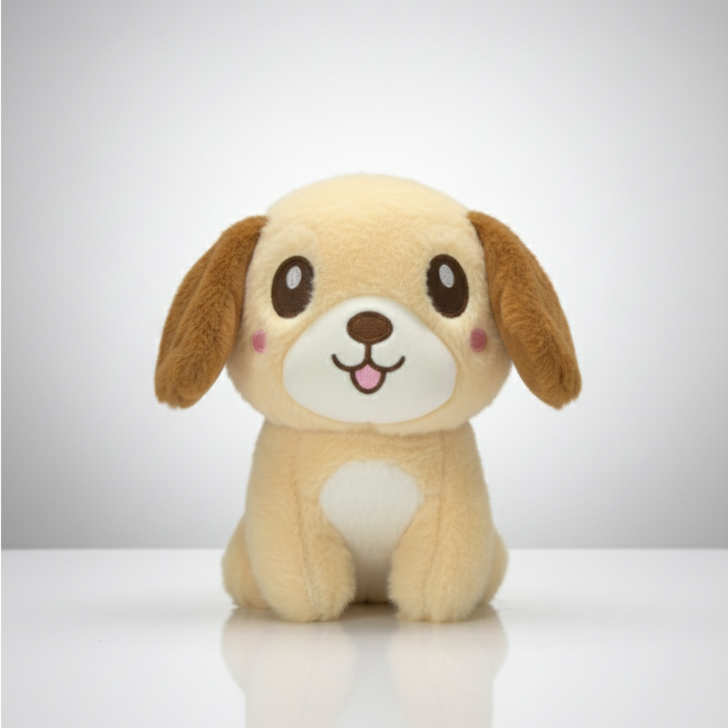 small brown puppy teddy bear soft plush toy safe for toddlers