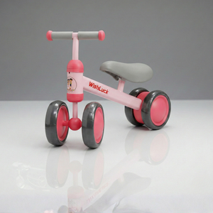 Claptales baby 4 wheel balance bike red ride on scooter for toddlers