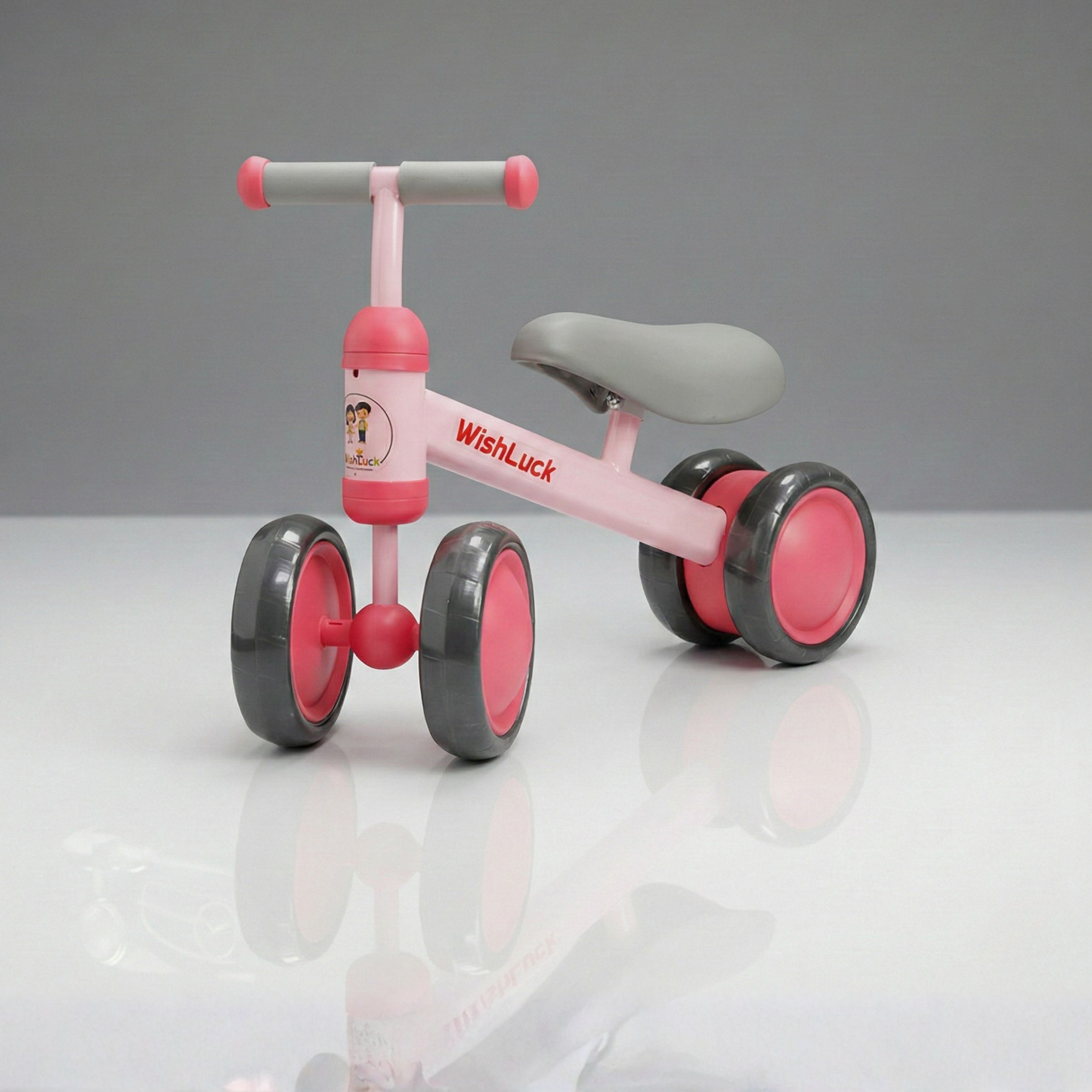 Claptales baby 4 wheel balance bike red ride on scooter for toddlers