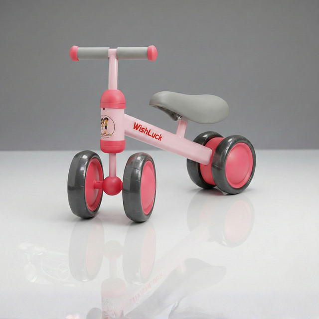 Claptales baby 4 wheel balance bike red ride on scooter for toddlers