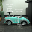 Claptales baby ride on car with sound button, comfortable seat and easy control design