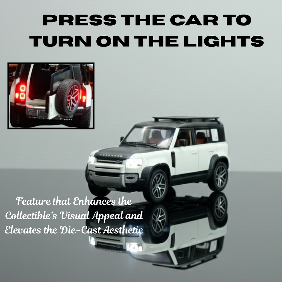 Die cast defender car side profile