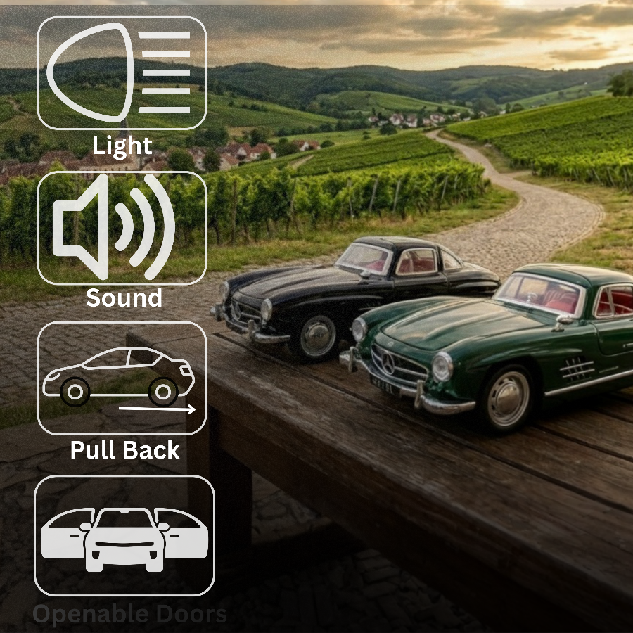 Die_cast_classic_car_with_icons_showing_pull_back_action_metal_body_lights_and_sound_features
