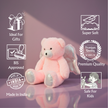 Pink winged teddy soft toy 28 cm shown for gifting and nursery decoration