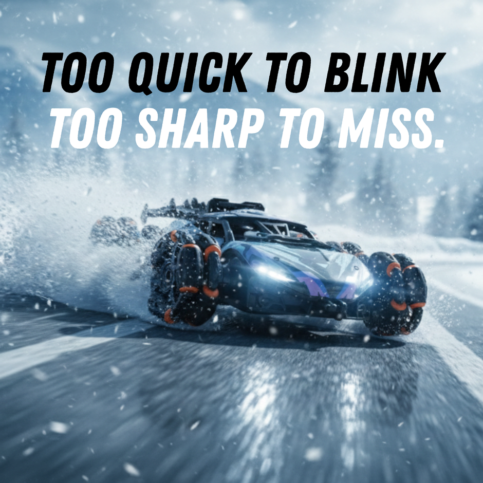 ClapTales Six-Wheel Spider RC Car – 2.4GHz Remote Control Car with 360° Rotating Drift Wheels, Cool Water Smoke Effect & Rechargeable 3.7V Battery | RC Stunt Car for Kids