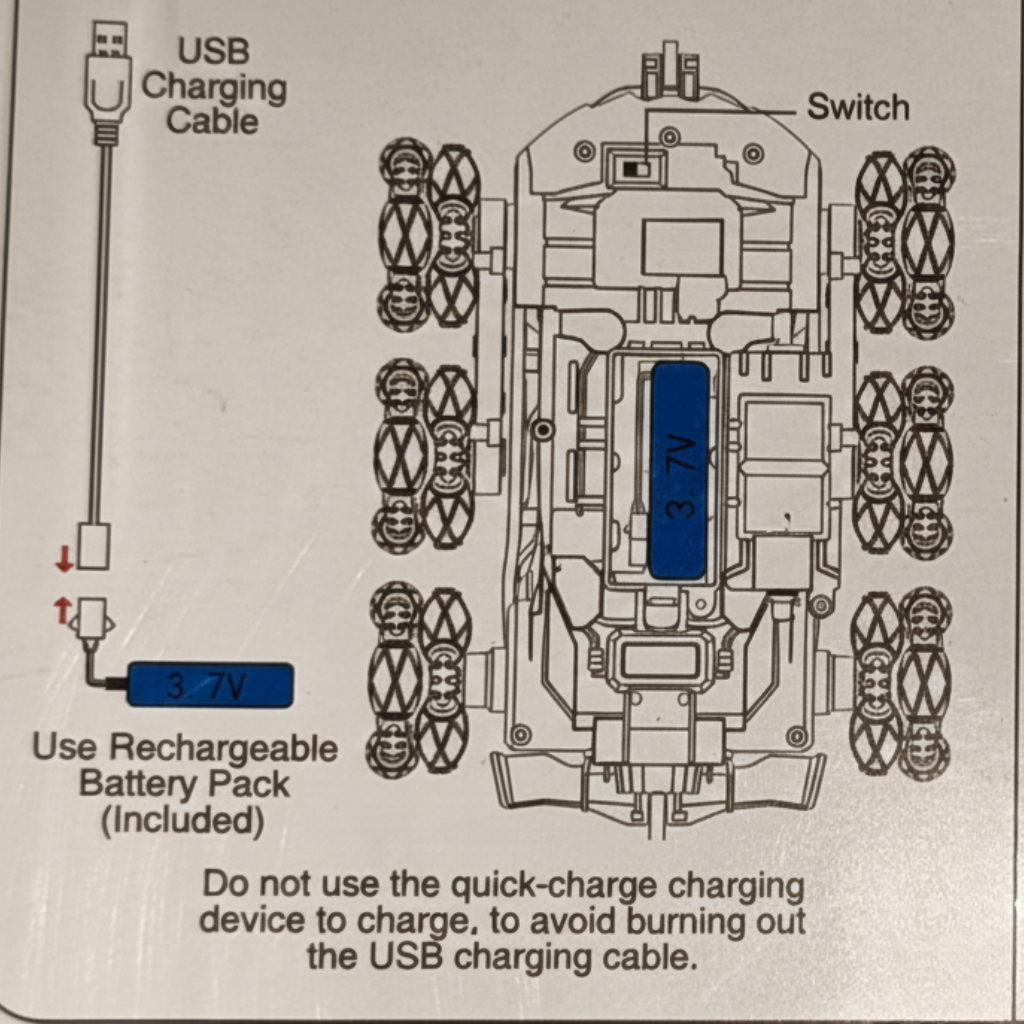 Spider car drift car 6 wheel rc car 