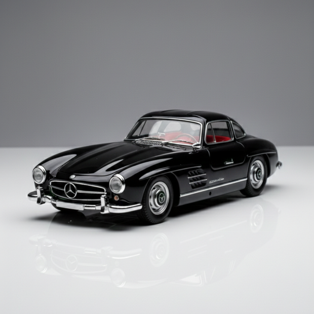 Benz die cast car black 1:32 scale alloy model