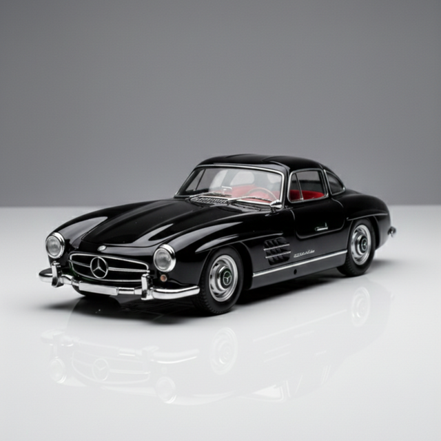 Benz die cast car black 1:32 scale alloy model