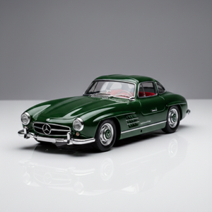 Benz die cast classic car green collectible model